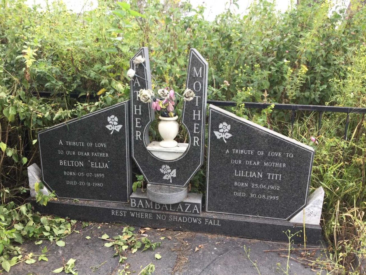 BAMBALAZA Belton 1895-1980 &amp; Lillian TITI 1902-1995