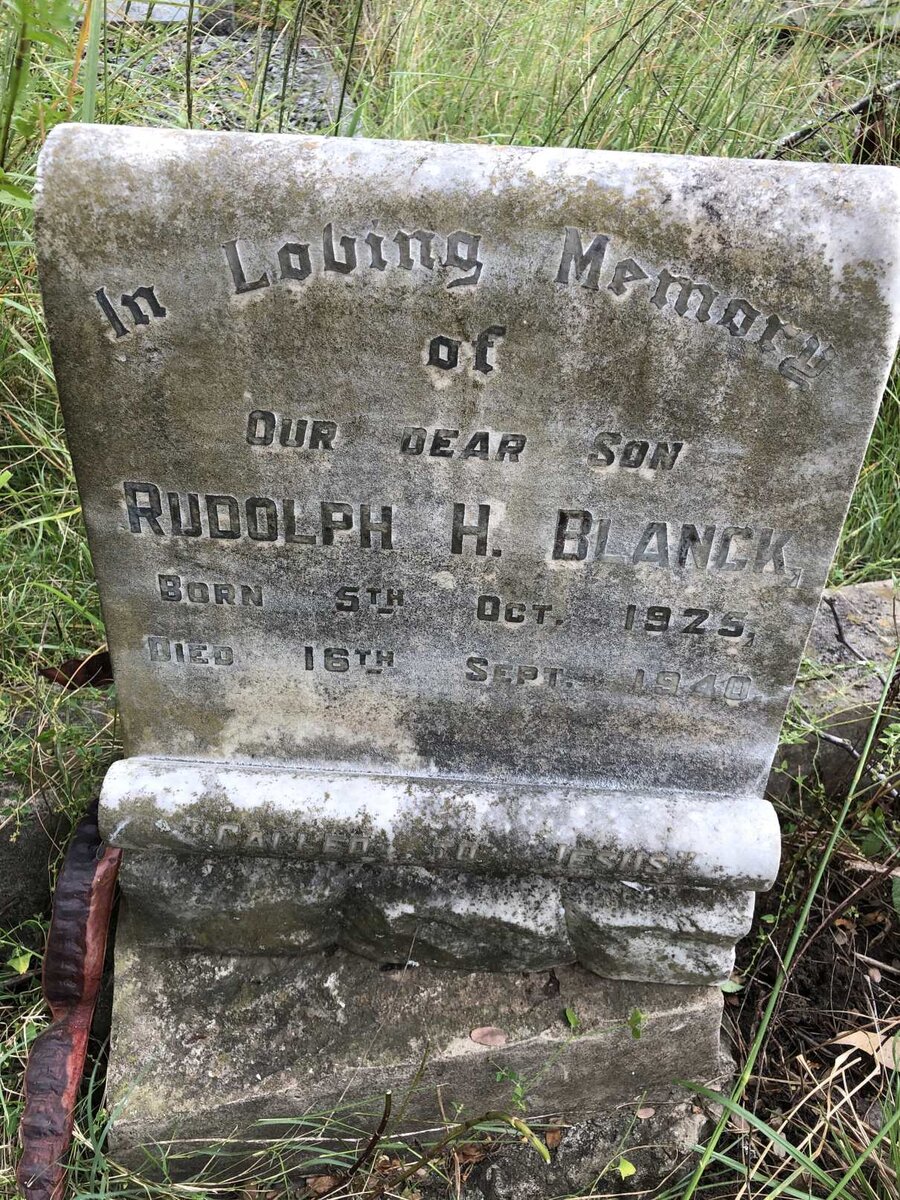 BLANCK Rudolph H. 1925-1940