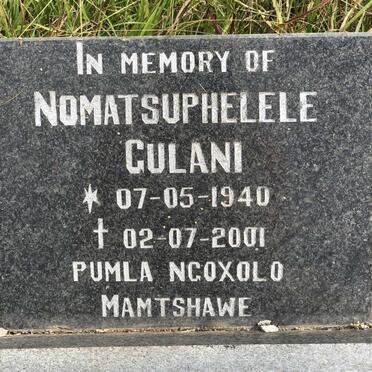 GULANI Nomatsuphelele 1940-2001