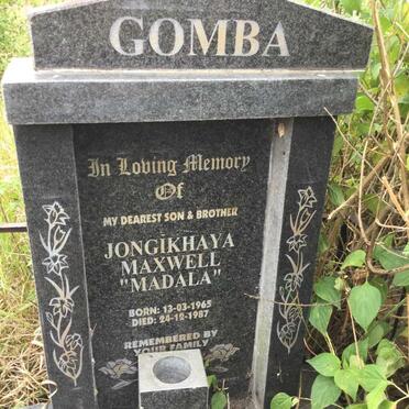 GOMBA Jongikhaya Maxwell 1965-1987