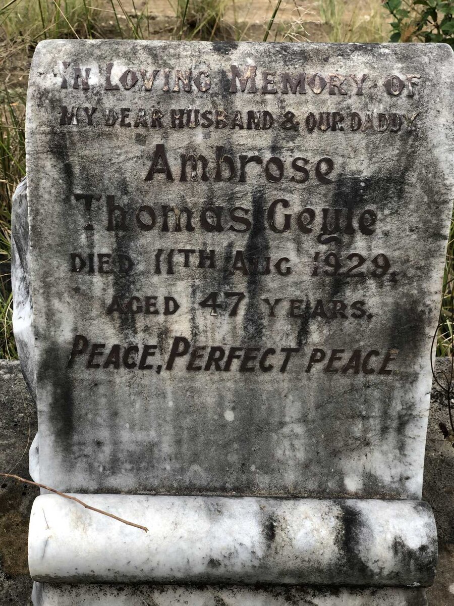 GEYLE Ambrose Thomas -1929