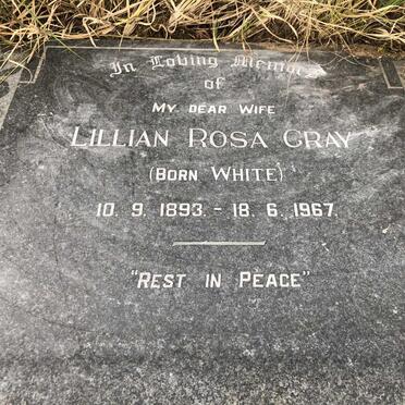 GRAY Lillian Rosa nee WHITE 1893-1967