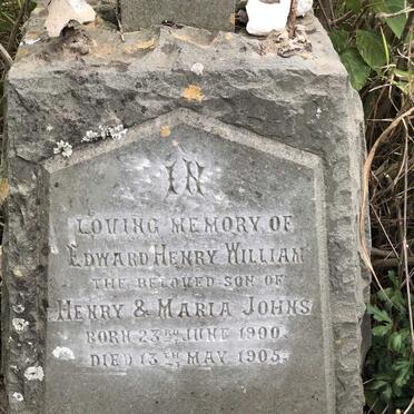 JOHNS Edward Henry William 1900-1905