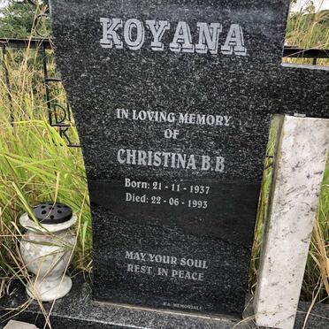 KOYANA Christina B.B. 1937-1993