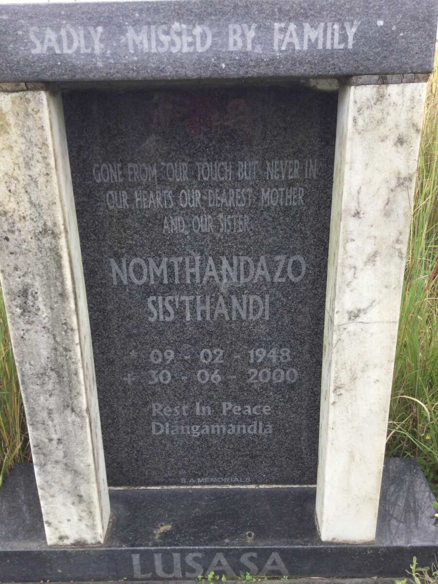 LUSASA Nomthandazo Sis Thandi 1948-2000