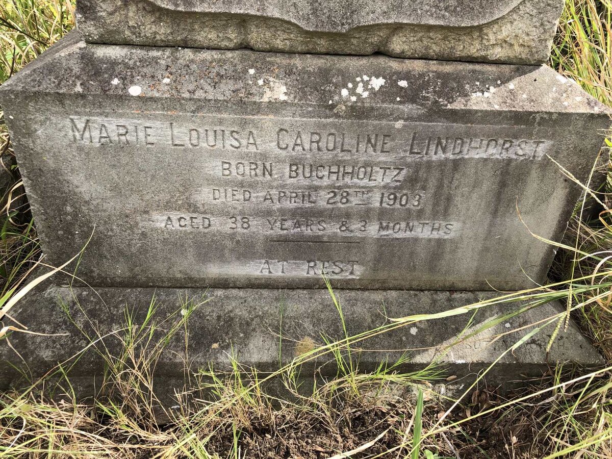 LINDHORST Marie Louisa Caroline nee BUCHHOLTZ -1903