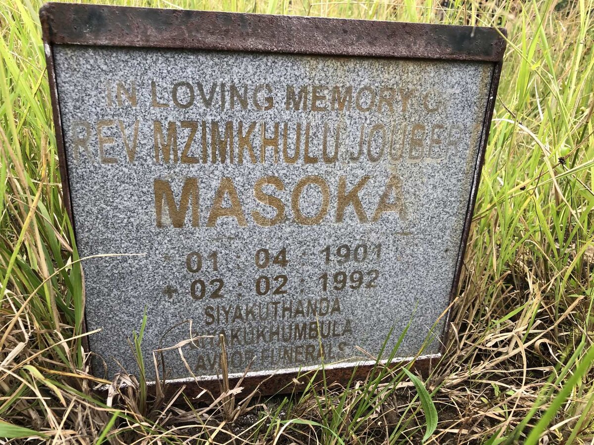 MASOKA Mzimkhulu Joubert 1901-1992