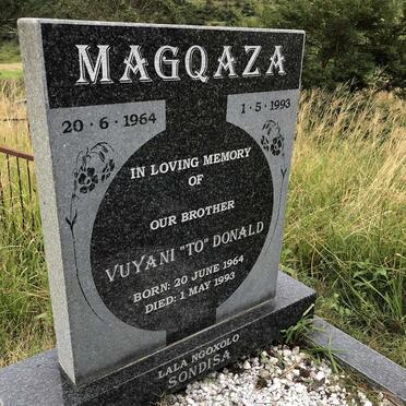 MAGQAZA Vuyani Donald 1964-1993