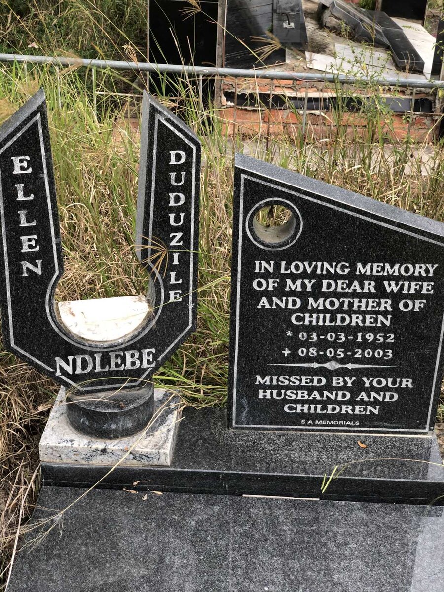 NDLEBE Ellen Duduzile 1952-2003