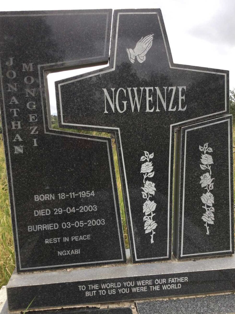 NGWENZE Jonathan Mongezi 1954-2003