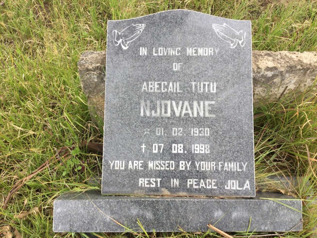 NJOVANE Abegail Tutu 1930-1998