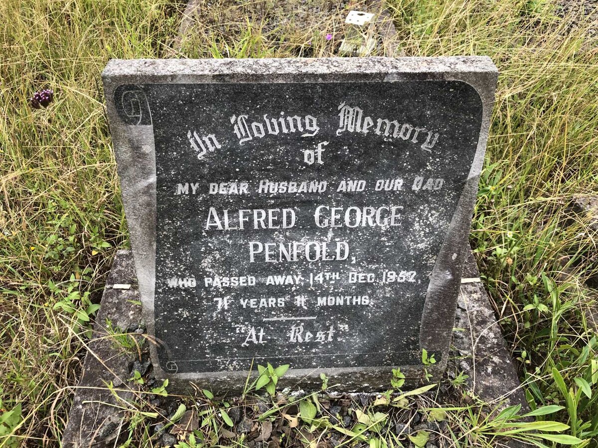 PENFOLD Alfred George -1952