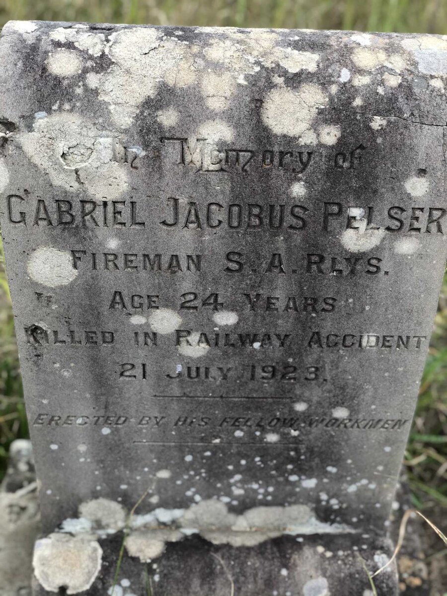 PELSER Gabriel Jacobus -1923