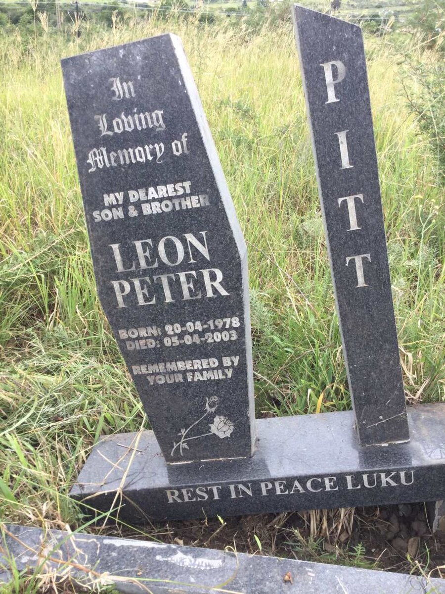 PITT Leon Peter 1978-2003