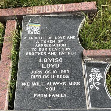 SIPHUNZI Loyiso 1960-2005