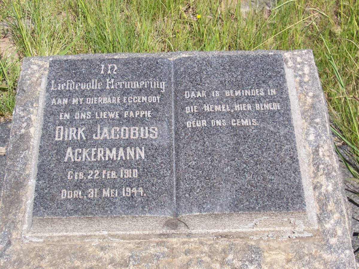 ACKERMANN Dirk Jacobus 1910-1944