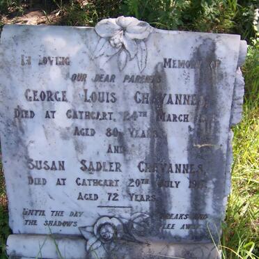 CHAVANNES George Louis -1913 &amp; Susan Sadler -1917