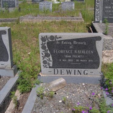 DEWING Florence Kathleen nee HOLMES 1925-1971