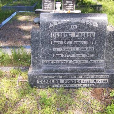 FRENCH George 1869-1945 &amp; Caroline NAYLOR 1873-1964