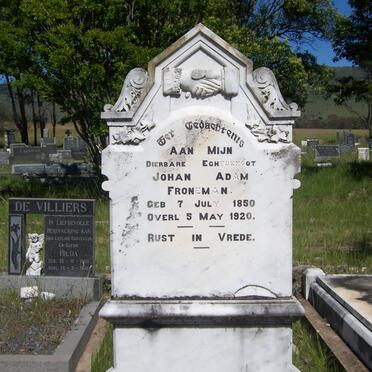 FRONEMAN Johan Adam 1850-1920