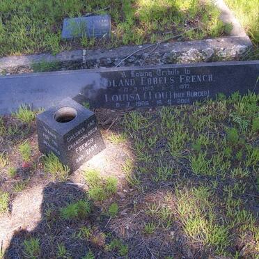 FRENCH Roland Ebbels 1903-1972 &amp; Louisa BURGER 1906-2001