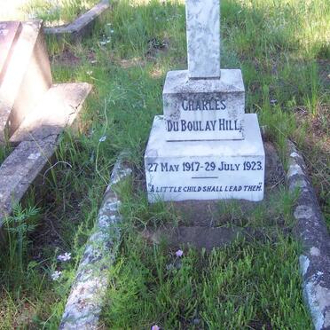 HILL Charles du Boulay 1917-1923