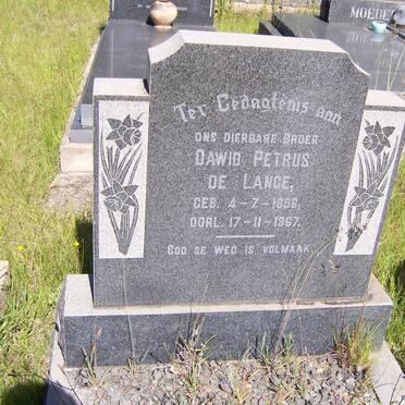 LANGE Dawid Petrus, de 1896-1967