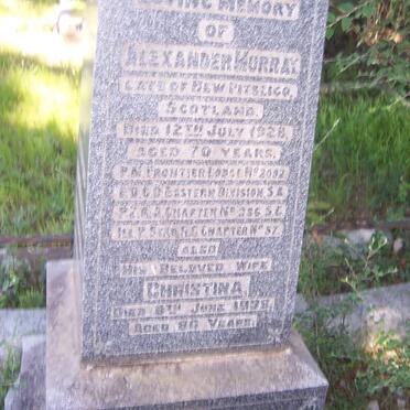 MURRAY Alexander -1928 &amp; Christina -1938