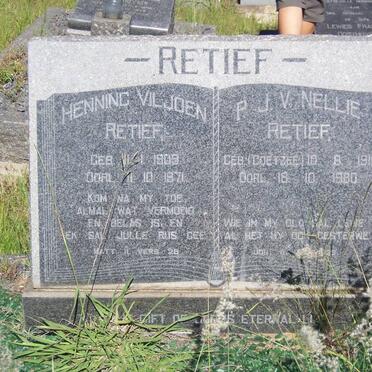 RETIEF Henning Viljoen 1909-1971 &amp; P.J.V.  COETZEE 1911-1980