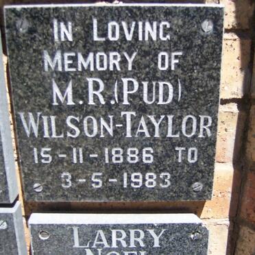 TAYLOR M.R., Wilson 1886-1983