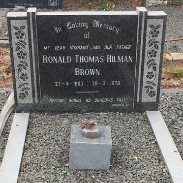 BROWN Ronald Thomas Hilman 1903-1979