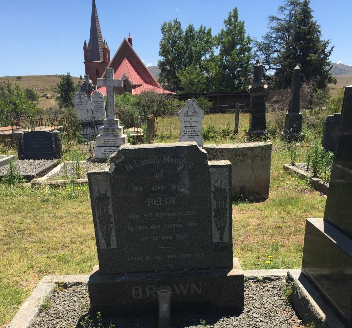 BROWN Helen Catherine 1890-1954