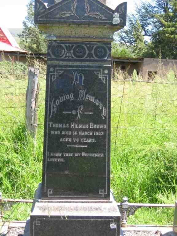 BROWN Thomas Hilman -1903