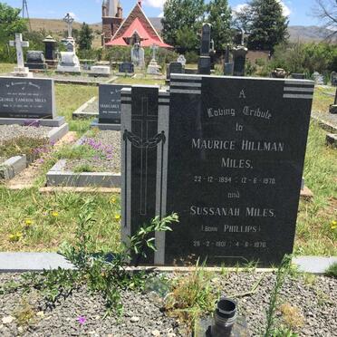 MILES Maurice Hillman 1894-1970 &amp; Sussanah PHILLIPS 1901-1976