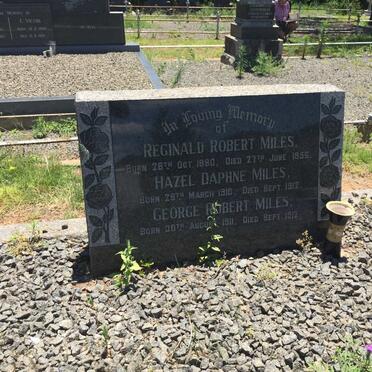 MILES Reginald Robert 1880-1956 :: MILES Hazel Daphne 1910-1912 :: MILES George Robert 1911-1912