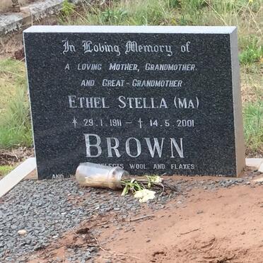 BROWN Ethel Stella 1911-2001