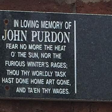 PURDON John