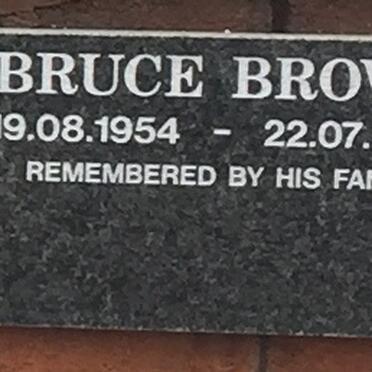 BROWN Bruce 1954-2009
