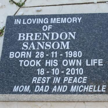SANSOM Brendon 1980-2010