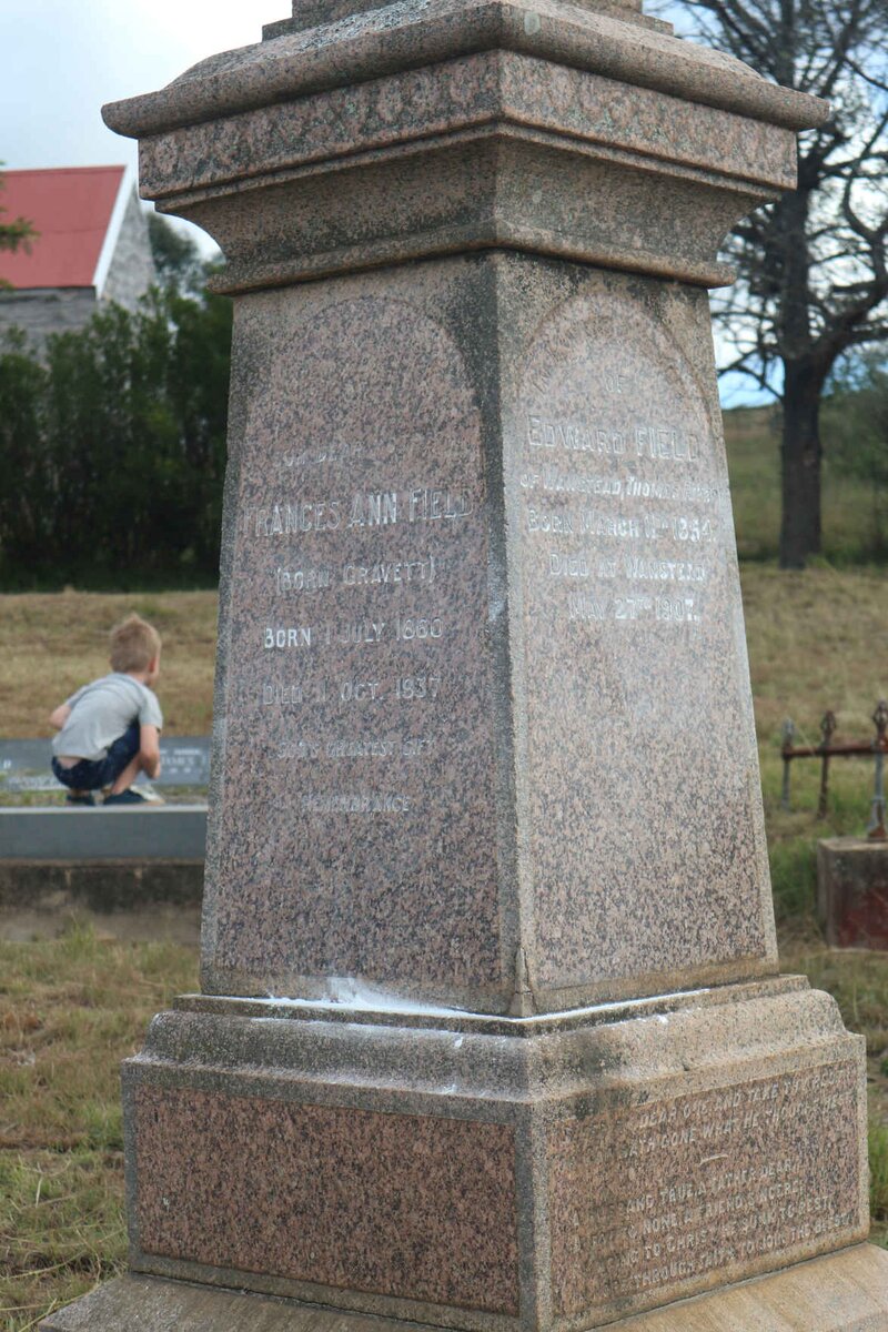 FIELD Edward 1854-1907 &amp; Frances Ann GRAVETT 1860-1937