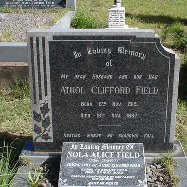 FIELD Athol Clifford 1915-1967 &amp; Nola Alice GRAVETT 1918-2002