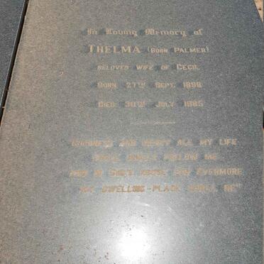 MILES Thelma nee PALMER 1899-1985