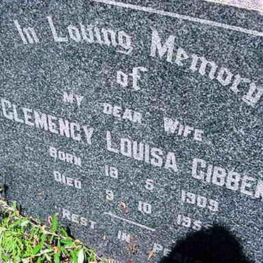 GIBBENS Clemency Louisa 1909-1955