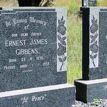 GIBBENS Ernest James 1875-1959 &amp; Cathrine WILSON 1875-1933