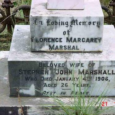 MARSHALL Florence Margarey  -1906