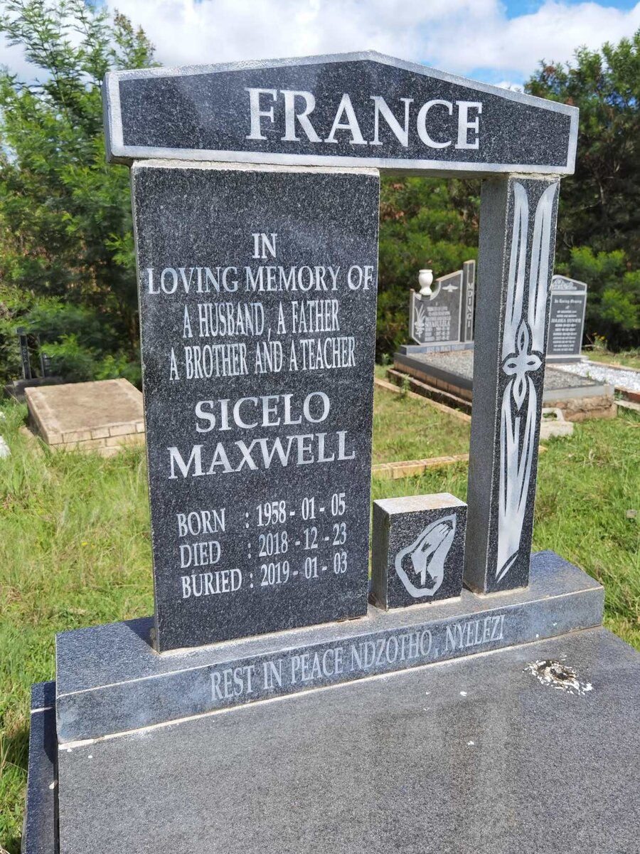 FRANCE Sicelo Maxwell 1958-2018