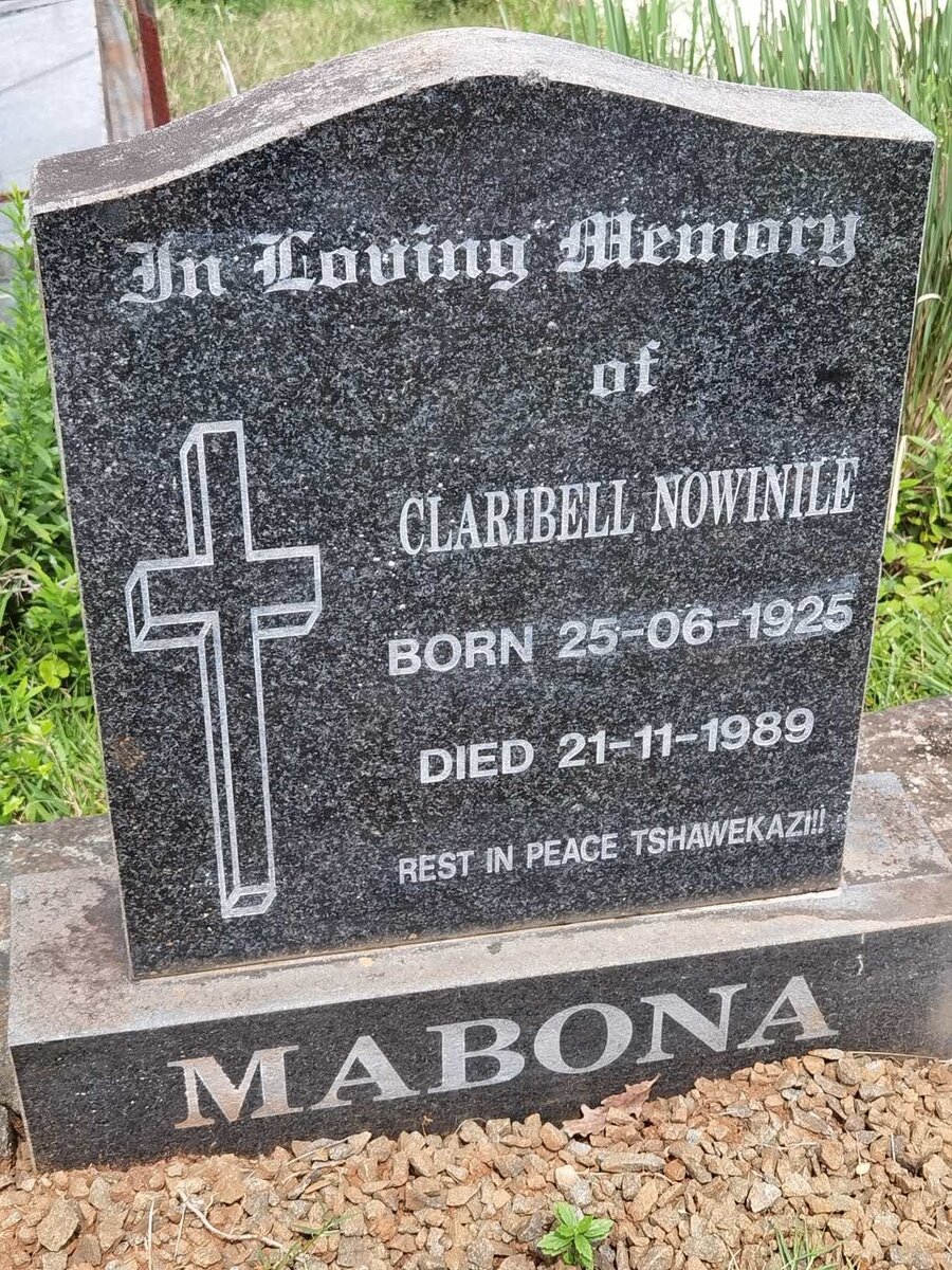 MABONA Claribell Nowinile 1925-1989