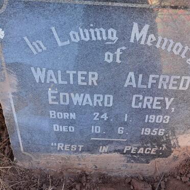 GREY Walter Alfred Edward 1903-1956
