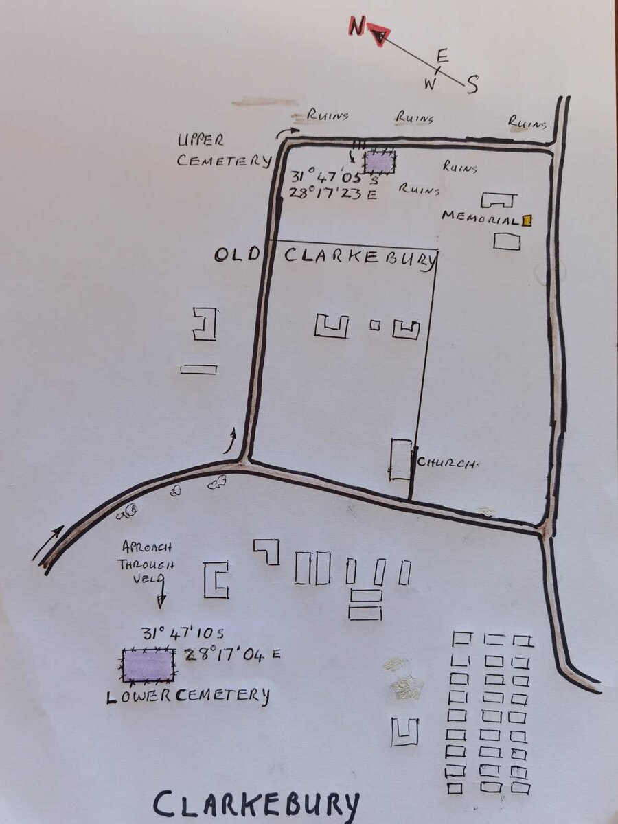 4. Clarkebury Cemeteries Map