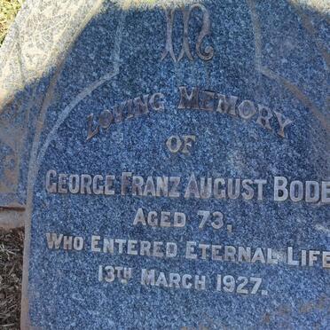 BODE George Franz August -1927